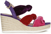 Thumbnail for your product : Geox Ponza Rainbow Knotted Velvet Espadrille Sandals