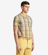 Thumbnail for your product : Reiss 1971 Track SHORT SLEEVE CHECK SHIRT YELLOW