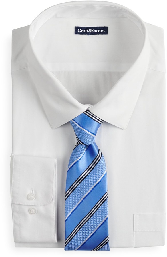 croft and barrow shirt and tie set