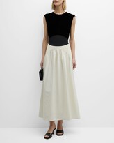 Thumbnail for your product : Tory Burch Mixed Media Sleeveless Colorblock Maxi Dress