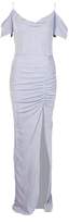 Thumbnail for your product : boohoo Textured Slinky Cowl Neck Maxi Dress