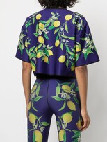 Thumbnail for your product : ULTRACOR lemon-print cropped T-shirt