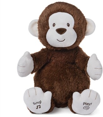 Gund Baby Animated Clappy Monkey Singing and Clapping Plush Stuffed Animal, Brown, 12"