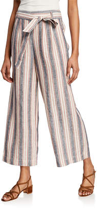 Frame Striped Clean Linen Pants