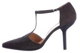 Thumbnail for your product : Hermes Suede T-Strap Pumps