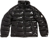 Thumbnail for your product : Moncler Maya Shiny Nylon Jacket, Black