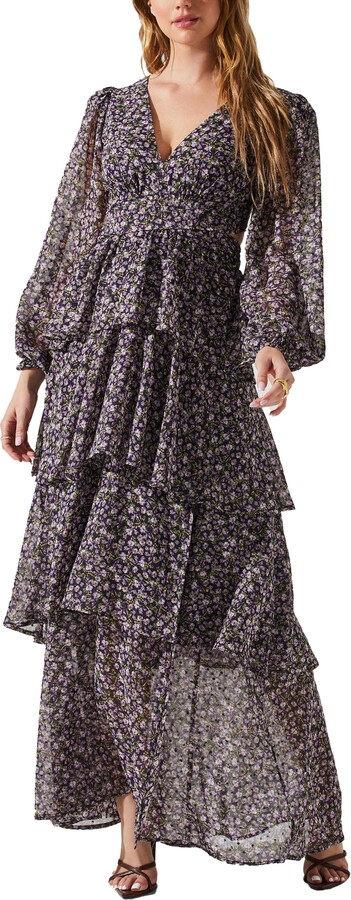 ASTR the Label Anora Floral Long Sleeve Dress