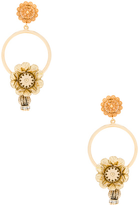 Dolce & Gabbana Flower Hoop Earrings