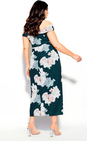 Thumbnail for your product : City Chic Emerald Floral Maxi Dress - emerald