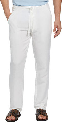 Cubavera 32" Inseam Linen Mens Regular Fit Drawstring Pant