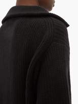 Thumbnail for your product : Nili Lotan Benni Half-zip Ribbed Cashmere Sweater - Womens - Black