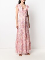 Thumbnail for your product : Poupette St Barth Floral Wrap Maxi Dress