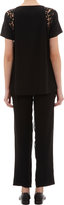 Thumbnail for your product : Thakoon Crepe & Lace Peplum Top