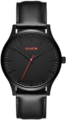 MVMT forty Series - 40 mmBlack Leather