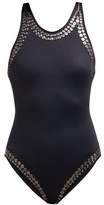 Thumbnail for your product : Norma Kamali Mio Studded Racerback Swimsuit - Black