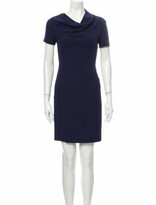 Thumbnail for your product : Versace Cowl Neck Mini Dress Blue
