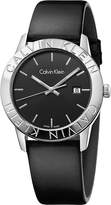 Calvin Klein K7Q211C1 Steady stainless steel and leather watch