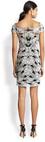 Thumbnail for your product : Nicole Miller Off-The-Shoulder Stretch Lace Dress