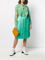 Thumbnail for your product : Plan C Floral Long-Sleeve Blouse