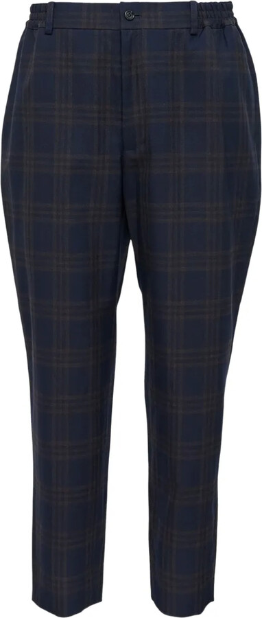 Comme des Garçons Homme Deux Check-Print Trousers