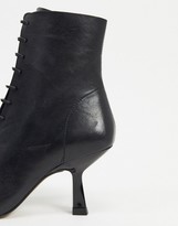 Thumbnail for your product : CHIO Exclusive lace up heeled ankle boots in black leather