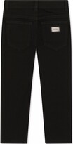 Thumbnail for your product : Dolce & Gabbana Children Mid-Rise Slim Fit Jeans