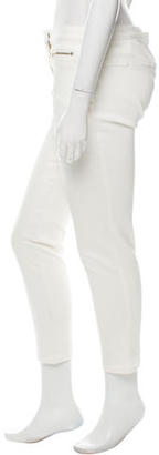 Veronica Beard Skinny Zippered-Pocket Jeans w/ Tags