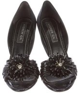 Thumbnail for your product : Andrew Gn Embellished Satin Sandals