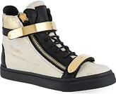 Thumbnail for your product : Giuseppe Zanotti Double buckle high-top trainers