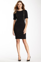 Thumbnail for your product : Ellen Tracy Zip Detail Dress