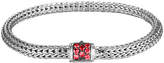 Thumbnail for your product : John Hardy Classic Chain Extra Small Red Sapphire Bracelet