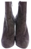 Thumbnail for your product : Christian Louboutin Suede Round-Toe Ankle Boots