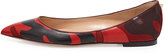 Thumbnail for your product : Valentino Patchwork Camo Ballerina Flat, Wine