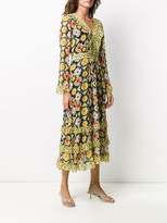 Thumbnail for your product : Temperley London Crochet-Print V-Neck Dress