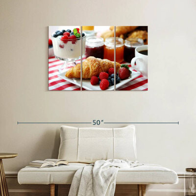 Ebern Designs Yarlin Croissant And Berries