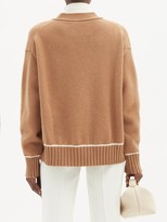 Thumbnail for your product : Jil Sander V-neck Wool-blend Cardigan - Mid Brown
