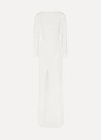 Thumbnail for your product : Roland Mouret Ella Wool-crepe Gown - White