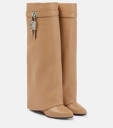 Thumbnail for your product : Givenchy Shark Lock leather knee-high boots