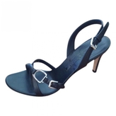 Thumbnail for your product : Ralph Lauren COLLECTION Black Leather Sandals