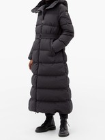 Thumbnail for your product : Moncler Goelo Long Hooded Down Coat - Black