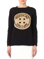 Thumbnail for your product : Moschino button intarsia-knit sweater