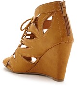 Thumbnail for your product : Elegant Footwear DbDk Dolala Lace-Up Wedge