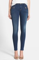Thumbnail for your product : Hudson Jeans 1290 Hudson Jeans 'Spark' Zip Detail Super Skinny Jeans (Ignorance is Bliss)