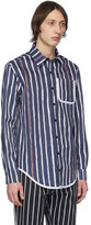 Thumbnail for your product : Daniel W. Fletcher Navy Painted Stripe Shirt