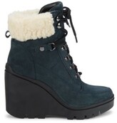 light blue fur boots