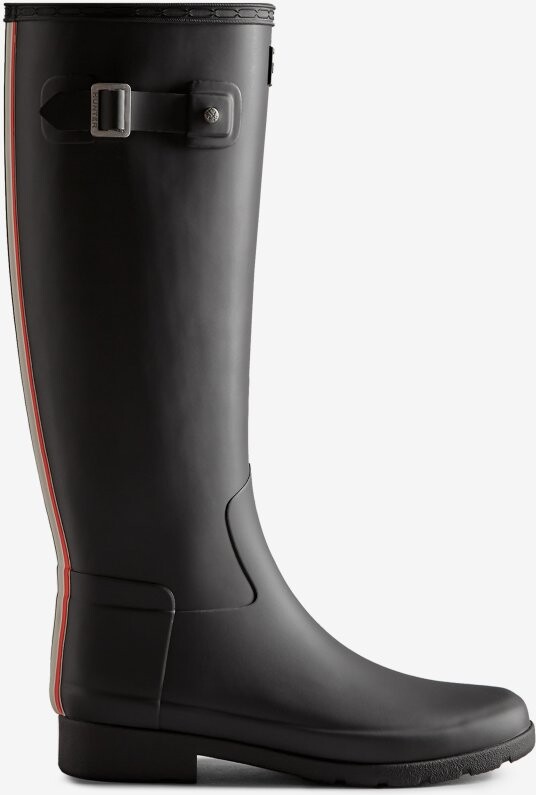 Hunter Women's Refined Slim Fit TriColour Logo Backstrap Tall Rain Boots ShopStyle