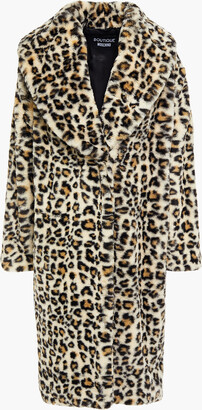 Boutique Moschino Leopard-print faux fur coat