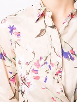 Thumbnail for your product : Sara Roka Floral Print Shirt Dress