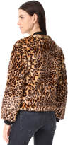 Thumbnail for your product : Splendid Leopard Faux Fur Bomber Jacket