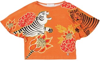 Roberto Cavalli Printed Viscose T-Shirt